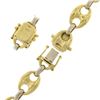 Image 6 : 18K Two Tone Gold 11.6mm Polished Mariner Link Long 36" Statement Chain Necklace