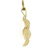 Image 4 : Solid 14k Yellow Gold 0.04 ctw Diamond Detailed Textured Flower Pendant Necklace