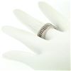Image 3 : NEW Ladies 14k Gold 1.00 ctw Round White & Brown Diamond Wide Crossover Band Rin