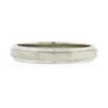 Image 4 : Antique Orange Blossom 18k White Gold 3.2mm Polished Grooved Stackable Band Ring