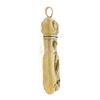 Image 3 : Art Nouveau Repoussï¿½ Snake 18k Gold Open Match Striker Box Pendant w/ Diamond