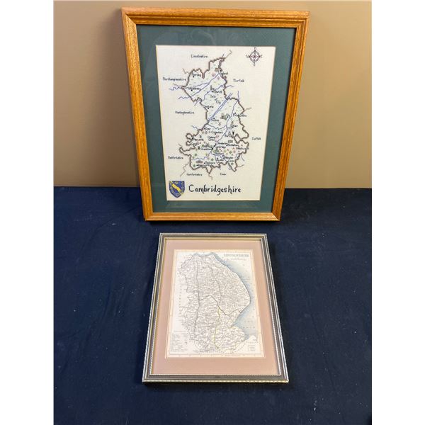 Framed Map Wall Art