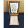 Image 1 : Framed Map Wall Art