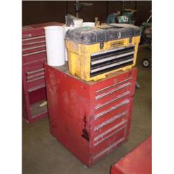 6 DRAWER TOOLBOX, CRAFTSMAN 3 DRAWER TOOLBOX & MISC. BOLTS