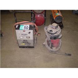BATTERY CHARGER &  SHOPVAC