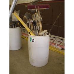 BARREL OF HAND TOOLS