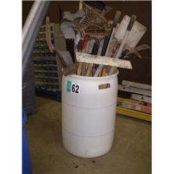BARREL OF HAND TOOLS
