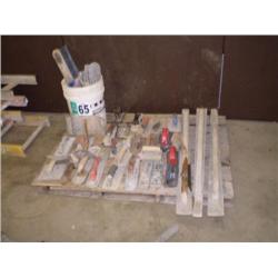 PALLET OF CONCRETE TOOLS