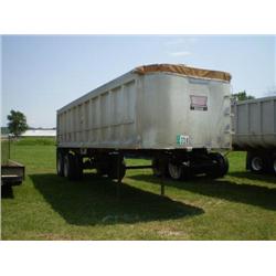 CMC VANTAGE 30ft. FRAMELESS T/A ALUMINUM END DUMP TRAILER , s/n 78F348: