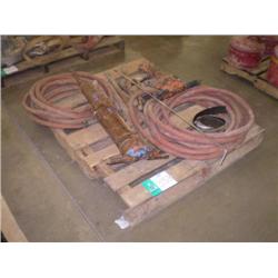 PALLET OF PAVEMENT BREAKERS & AIR HOSE