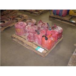 PALLET OF GAS CANS