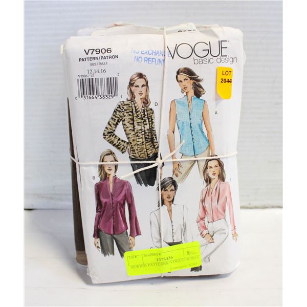 SEWING PATTERNS: VOGUE/BURDA