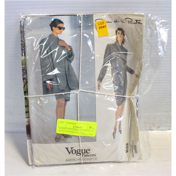 SEWING PATTERNS: OSCAR DE LA RENTA/SANDRA BETZINA