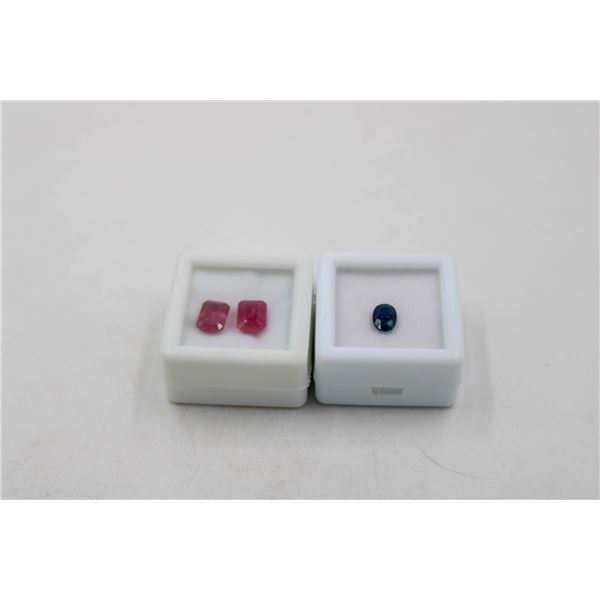 #171-HEATED RED RUBY 4.60CT & SAPPHIRE 0.95CT