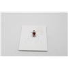 #209-NATURAL RED GARNET & CZ PENDANT
