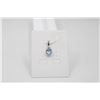 #249-NATURAL SKY BLUE TOPAZ & CZ PENDANT