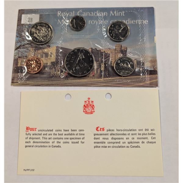 1975 CANADA UNCIRCULATED COIN SET, MINT SEALED