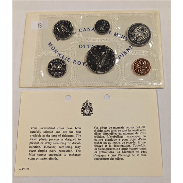 1972 CANADA UNCIRCULATED COIN SET, MINT SEALED