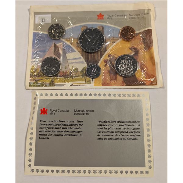 1986 CANADA UNCIRCULATED COIN SET, MINT SEALED