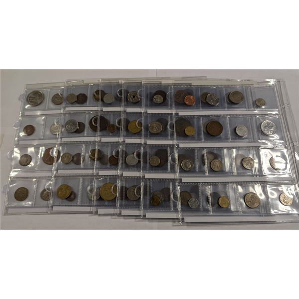 96 VARIOUS WORLD COINS COLLECTION IN PAGES