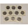 Image 1 : 10 VARIOUS OLD CANADA NICKEL $1 DOLLAR COINS