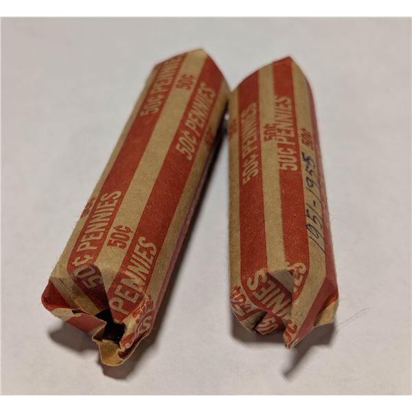 1951-1978 ROLLS OF OLD USA WHEAT CENTS ETC.