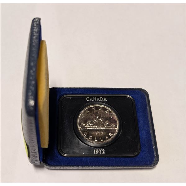 1972 SPECIMEN FINISH CASED CANADA $1 COIN
