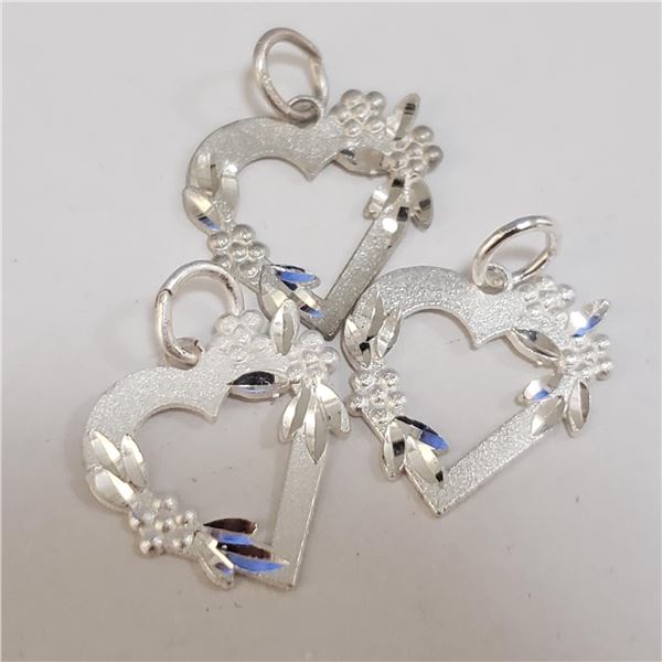 JP1066-168 SILVER LOT OF 3 PENDANT