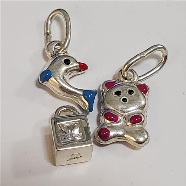 JP1066-163 SILVER LOT OF 3 PENDANT