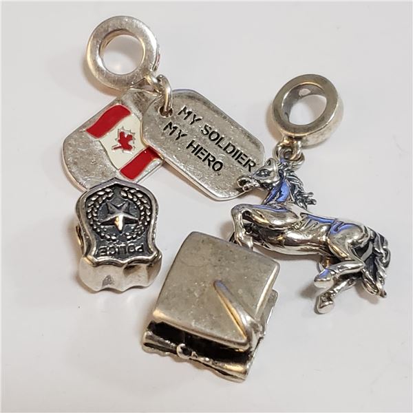 JP1066-152 SILVER PACK OF 4 PANDORA BEADS