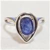 Image 1 : JP1066-197 SILVER SAPPHIRE RING