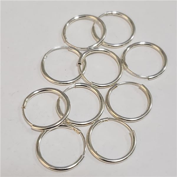 JP1066-192 SILVER LOT OF 5 EARRINGS