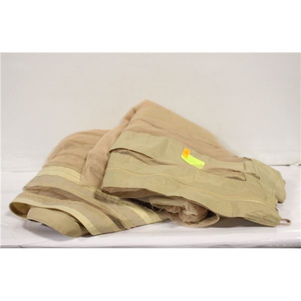 10X10 GAZEBO NET CURTAINS WITH HOOKS GENTLY USED