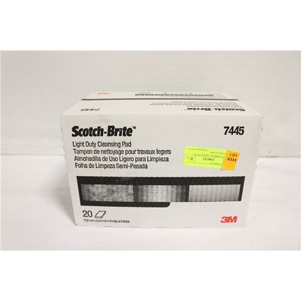 20 SCOTCHBRITE LIGHT DUTY CLEANSING PADS