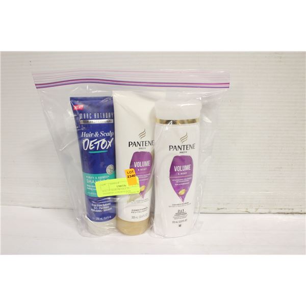BAG OF HAIR PRODUCTS - SHAMPOO, CONDITIONER