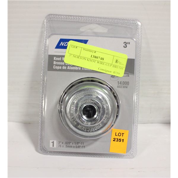 3" NORTON KNOT WIRE CUP BRUSH