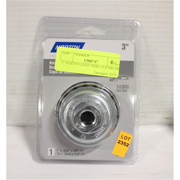 3" NORTON KNOT WIRE CUP BRUSH