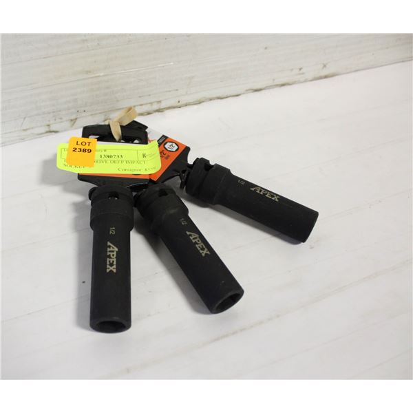 1/2" X 1/2" DRIVE DEEP IMPACT SOCKET  3