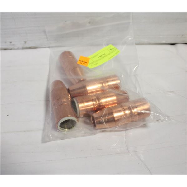5 TREGASKISS COPPER MIG NOZZLE 1/2" TIPS