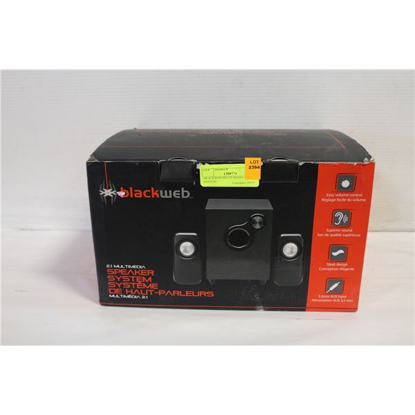 BLACKWEB MULTI-MEDIA SPEAKER SYSTEM