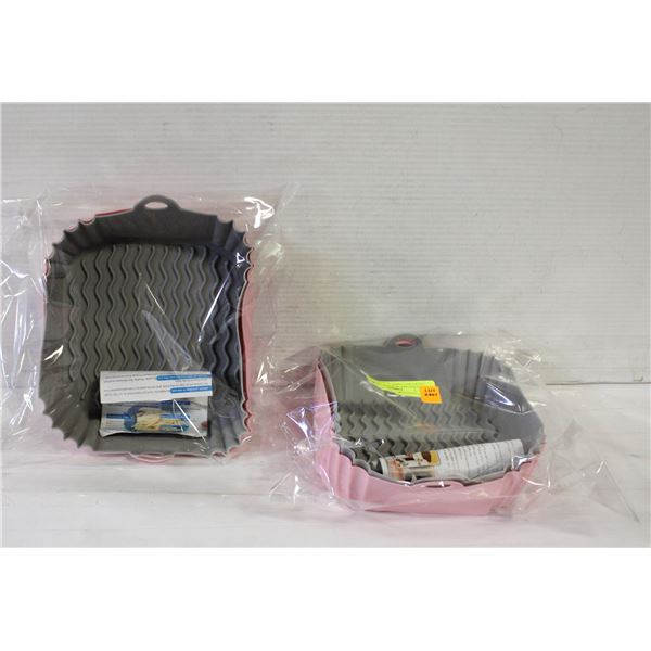 4 PCS SQUARE SILICONE AIR FRYER LINERS REUSABLE