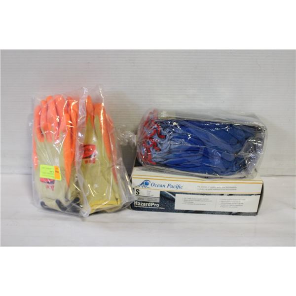 ANSELL GRIP GLOVES SZ 7 PKG, LATEX GLOVES SM BOX +