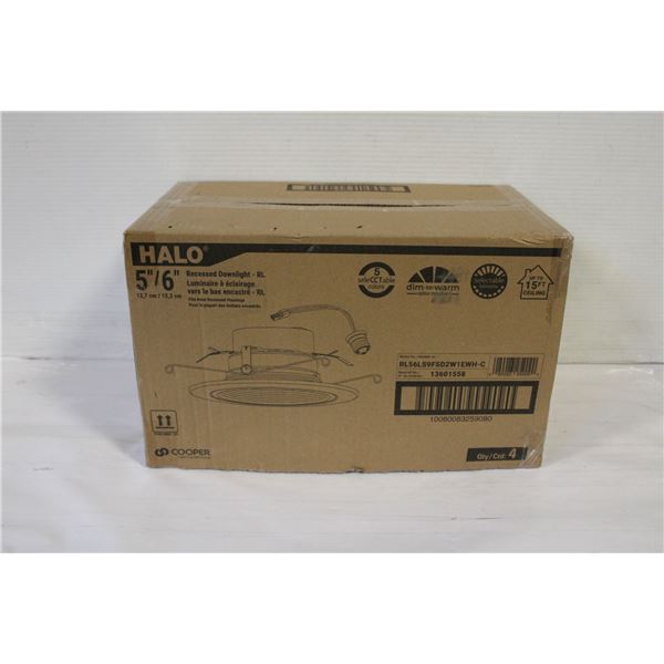 4 HALO 5"/6" RECESSED LIGHTS