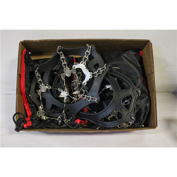 2 PACK CRAMPONS ICE CLEATS TRACTION SNOW GRIPS