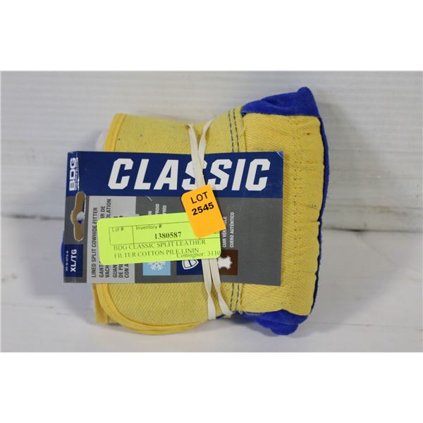 BDG CLASSIC SPLIT LEATHER FILTER COTTON PILE LININ