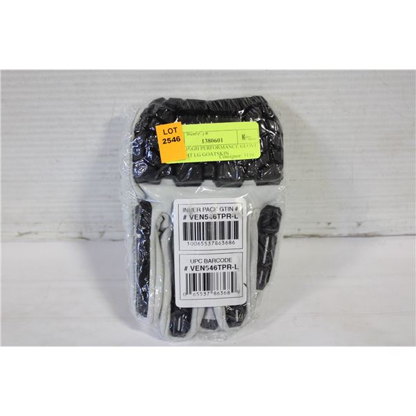 SCAPE HIGH PERFORMANCE GLOVE BLK WHT LG GOATSKIN