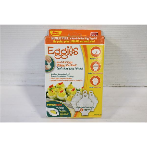 ONE SET HARD BOIL EGG COOKER 6 EGGIES WITHOUT SHEL