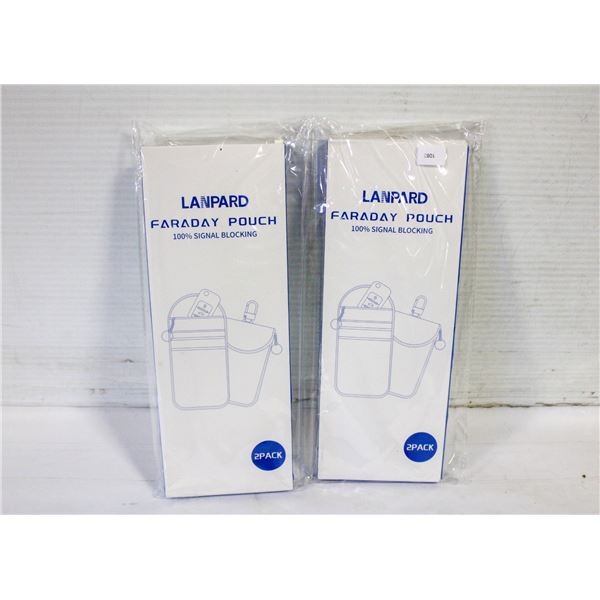 SEALED 2 PACK FARADAY POUCH SIGNAL BLOCKING FARADA