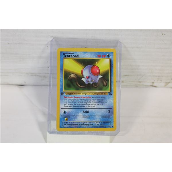 1ST EDITION TENTACOOL POKEMON CARD