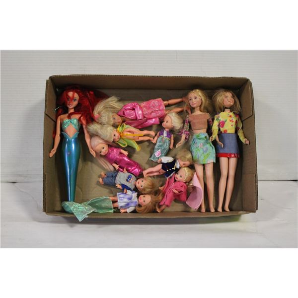 11 BARBIES - VINTAGE KELLY CLUB & MORE - ESTATE